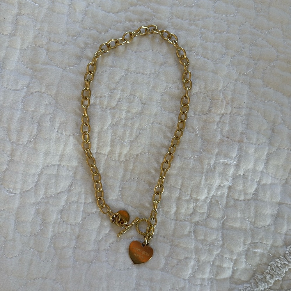 Love you more gold chain necklace